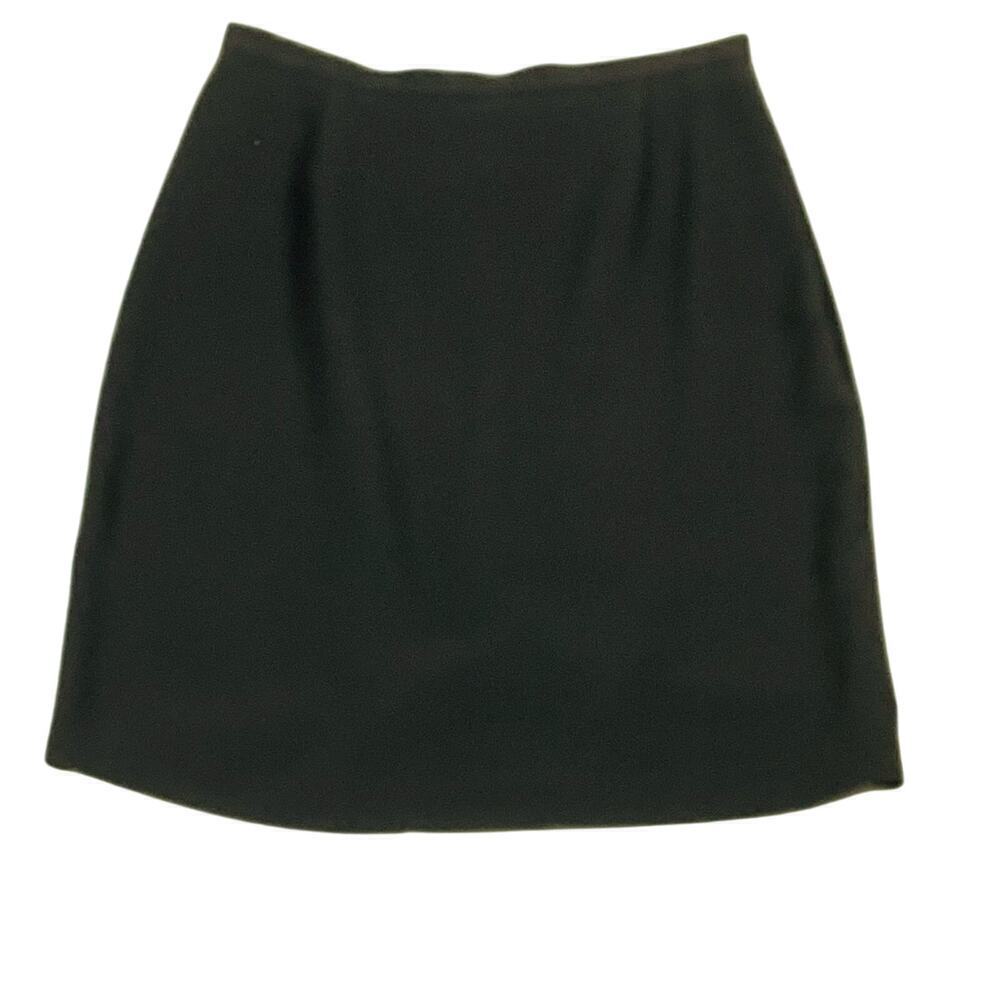 Casual Corner Vintage 90s Black Knee Length Pencil Skirt Size 10 Corpcore SALE